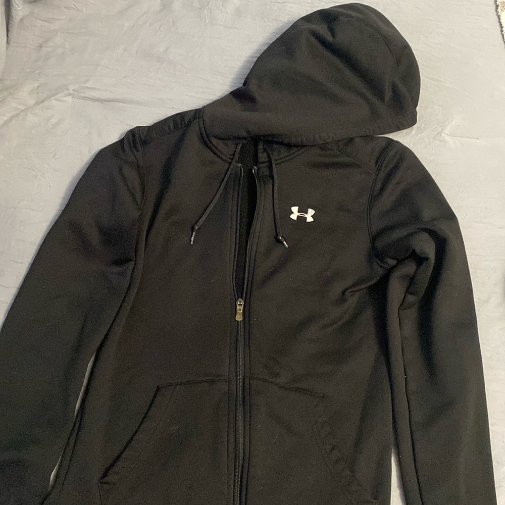 Under Armour ZipUp Black Hoodie with Pockets